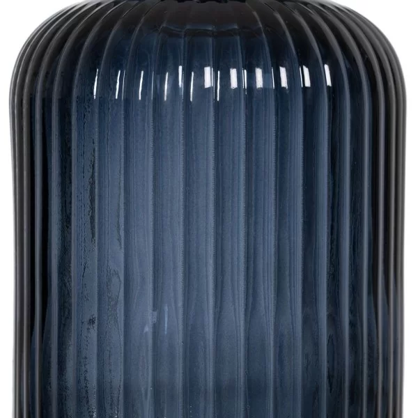 Vase Blue recycled glass 15 x 15 x 23 cm