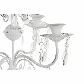 Candle Holder DKD Home Decor Metal White Acrylic (41 x 41... 2