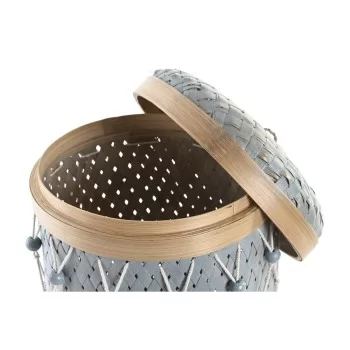 Basket set DKD Home Decor Multicolour Bamboo Boho 46 x 46... 2