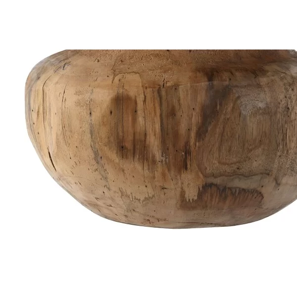 Vase Home ESPRIT Natural Dark brown Teak 30 x 30 x 20 cm