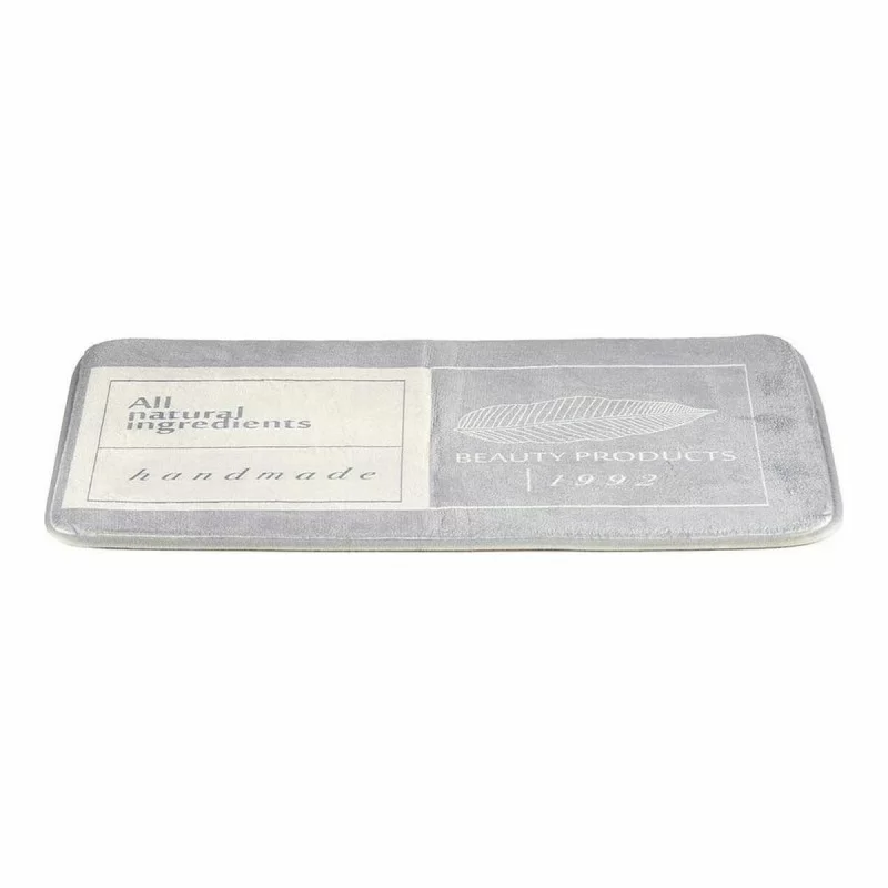 Bath rug Beauty Products Grey White (40 x 1,5 x...