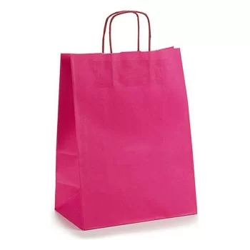 Paper Bag 24 x 12 x 40 cm Pink (25 Units) 2