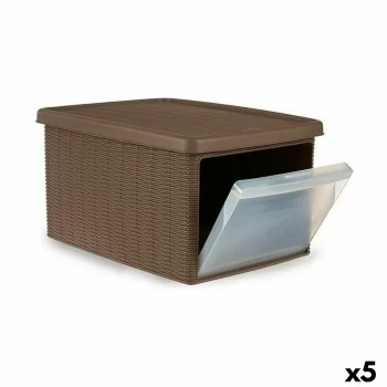Storage Box with Lid Stefanplast Elegance Side Beige...