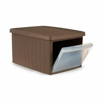 Storage Box with Lid Stefanplast Elegance Side Beige... 2