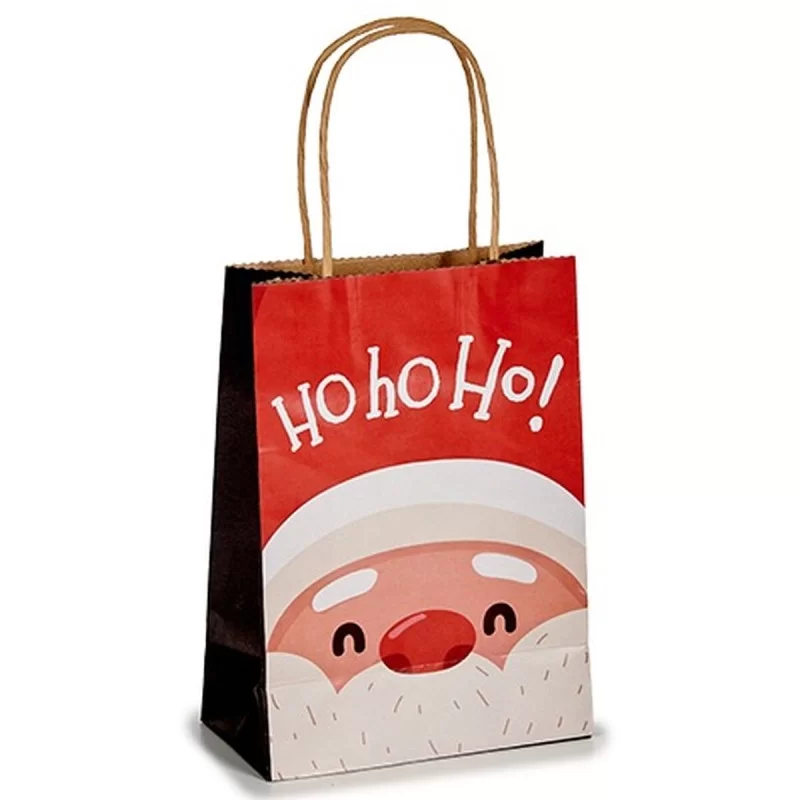 Paper Bag Father Christmas White Red 13,5 x 8 x...
