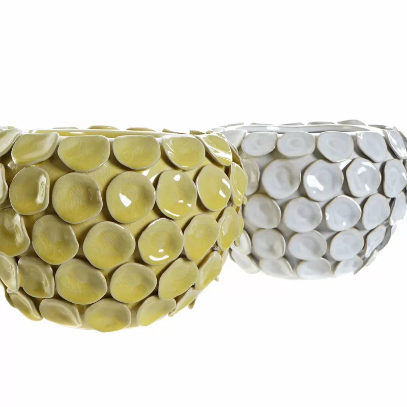 Vase DKD Home Decor 24,5 x 24,5 x 17 cm White...