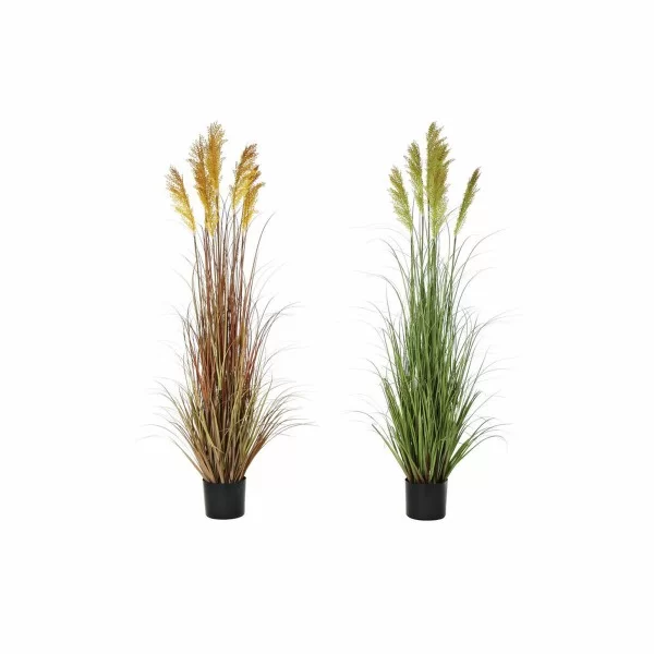 Decorative Plant DKD Home Decor 20 x 20 x 152 cm Red Orange Green Yellow PVC (2 Units)