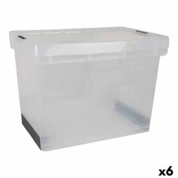 Storage Box with Lid Evolution Transparent 39 x 29 x 20,5...