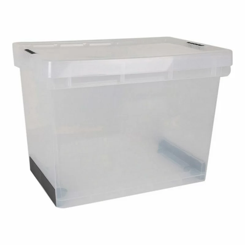Storage Box with Lid Evolution Transparent 39 x...
