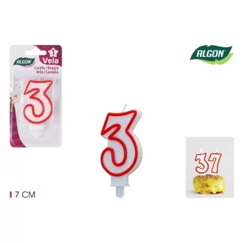 Candle Set Algon Red (36 Units) 2