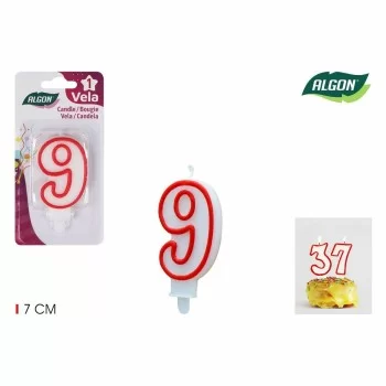 Candle Set Algon Red (36 Units) 2