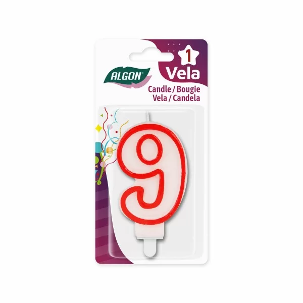 Candle Set Algon Red (36 Units)