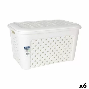 Laundry Basket Tontarelli Arianna With lid White 58 x 39...
