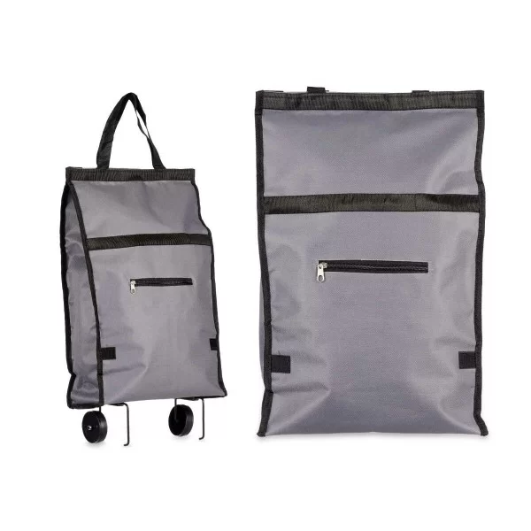 Shopping cart Foldable With wheels 32 x 15 x 63 cm Grey (6 Units)