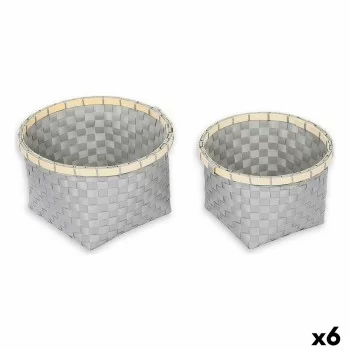 Basket set Confortime 2 Pieces Circular 26 x 26 x 17 cm...