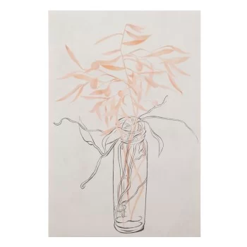 Canvas 80 x 3,8 x 120 cm Vase Flowers