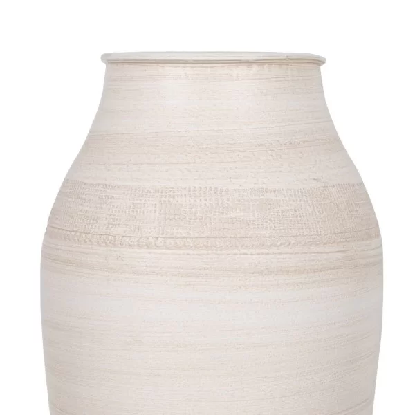 Vase Cream Ceramic 22 x 22 x 40 cm