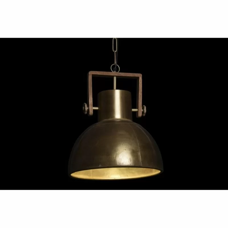 Ceiling Light DKD Home Decor Brown Golden Metal...