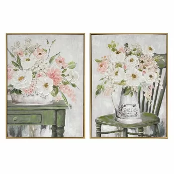 Painting DKD Home Decor Shabby Chic Vase 60 x 3,5 x 80 cm...