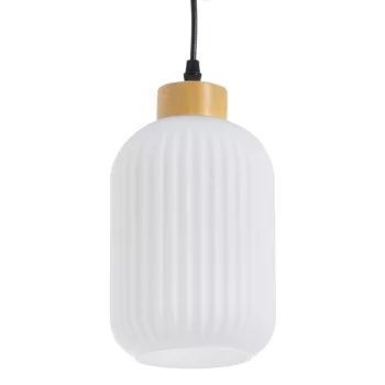 Ceiling Light Crystal Natural Metal White 14 x 14 x 32 cm 2