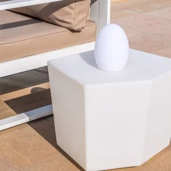 Desk lamp Yaiza White Polyurethane 14 x 14 x 19 cm 2