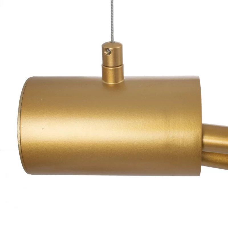 Ceiling Light 120 x 33 x 33 cm Crystal Golden...