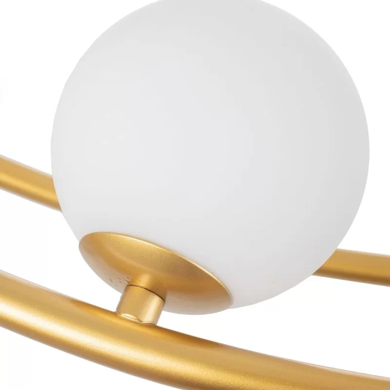 Ceiling Light 120 x 33 x 33 cm Crystal Golden...