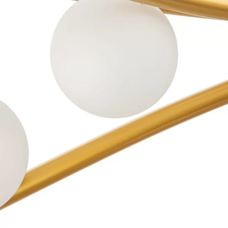 Ceiling Light 120 x 33 x 33 cm Crystal Golden...