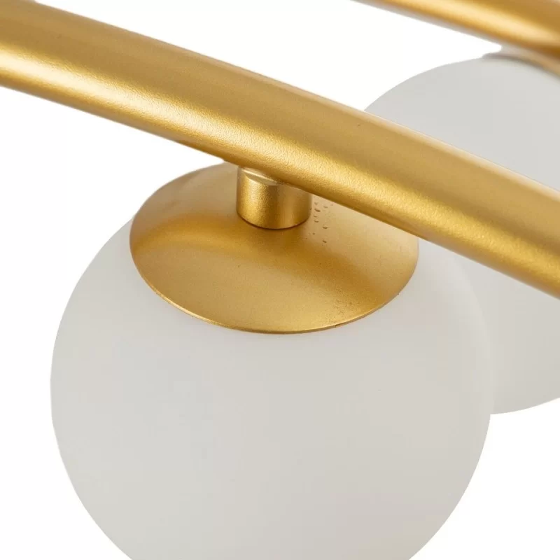 Ceiling Light 120 x 33 x 33 cm Crystal Golden...