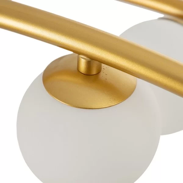 Ceiling Light 120 x 33 x 33 cm Crystal Golden Metal