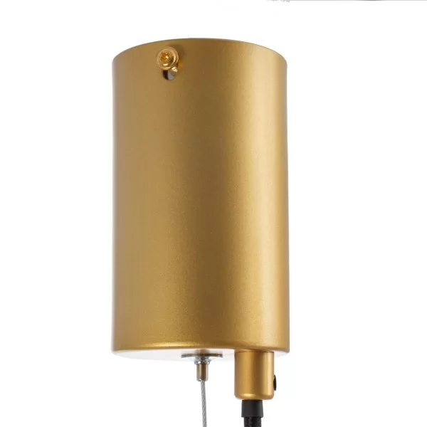 Ceiling Light 120 x 33 x 33 cm Crystal Golden Metal