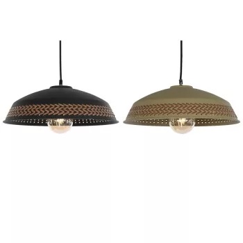 Ceiling Light DKD Home Decor Brown Black Cream Metal 50 W...
