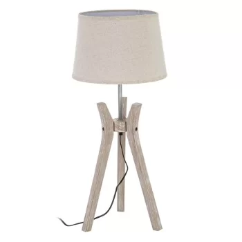 Desk lamp White Linen Wood 60 W 220 V 240 V 220-240 V 30...