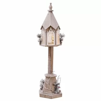 Christmas bauble White Green Natural Wood Plastic Lantern...