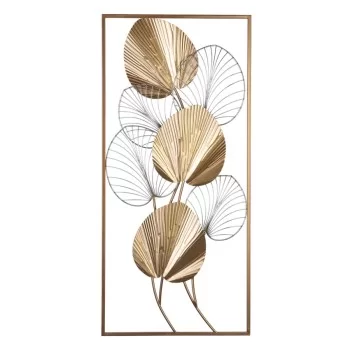 Wall Decoration 43 x 5 x 92 cm Golden Metal