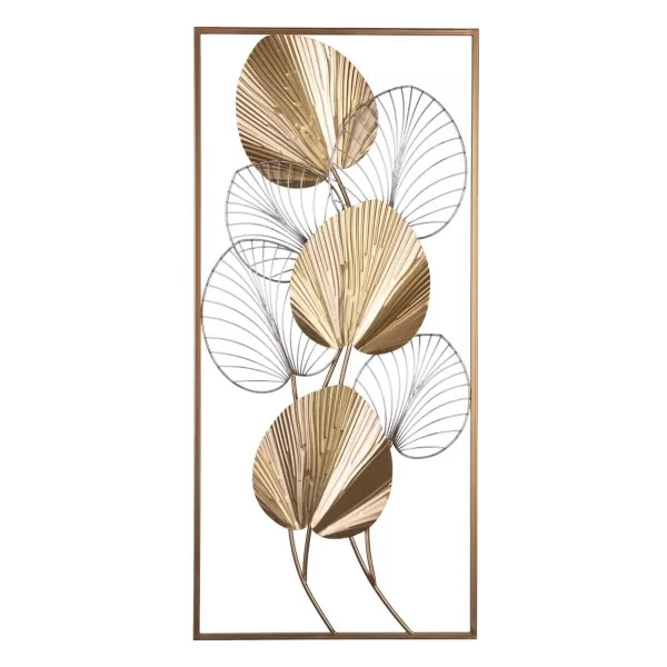 Wall Decoration 43 x 5 x 92 cm Golden Metal