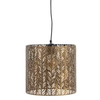 Ceiling Light 29,5 x 29,5 x 30 cm Golden Metal