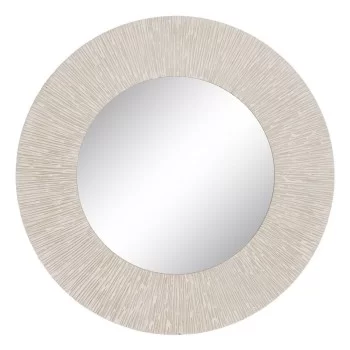 Wall mirror White Wood 90 x 2 x 90 cm