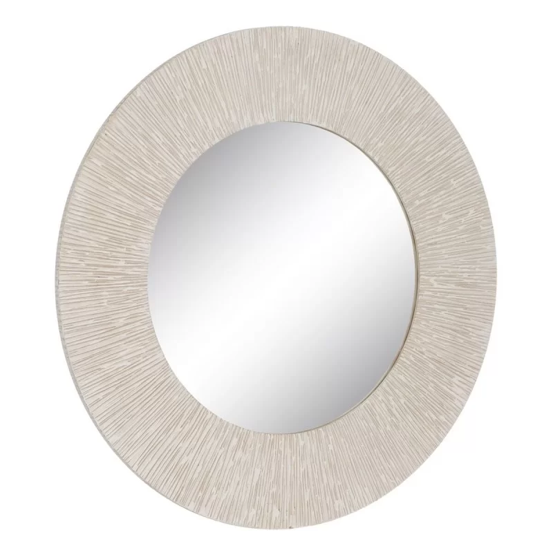 Wall mirror White Wood 90 x 2 x 90 cm