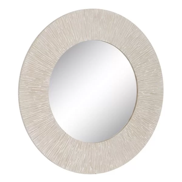 Wall mirror White Wood 90 x 2 x 90 cm