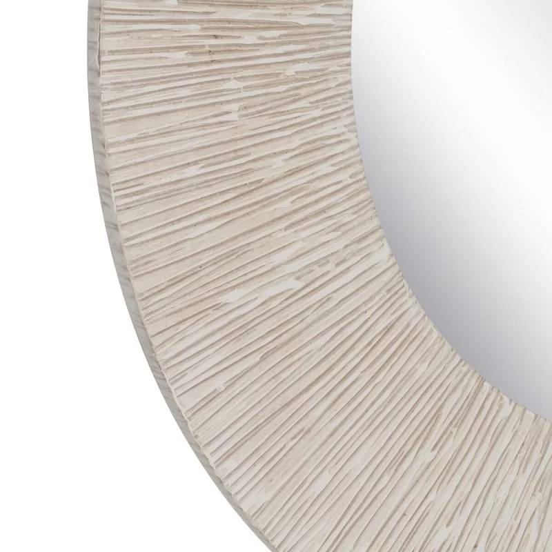 Wall mirror White Wood 90 x 2 x 90 cm