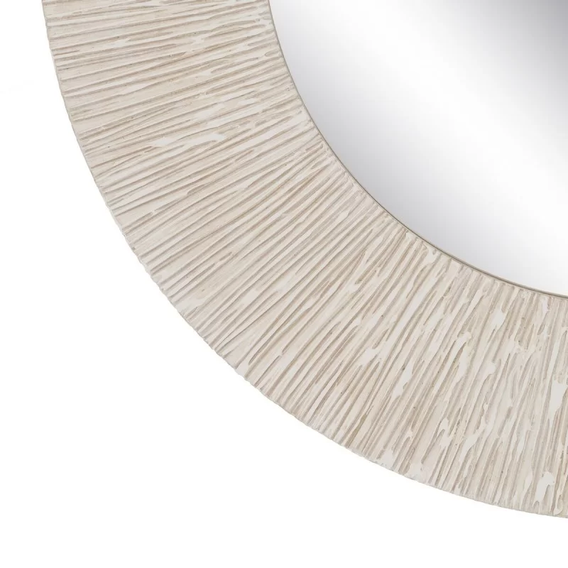 Wall mirror White Wood 90 x 2 x 90 cm