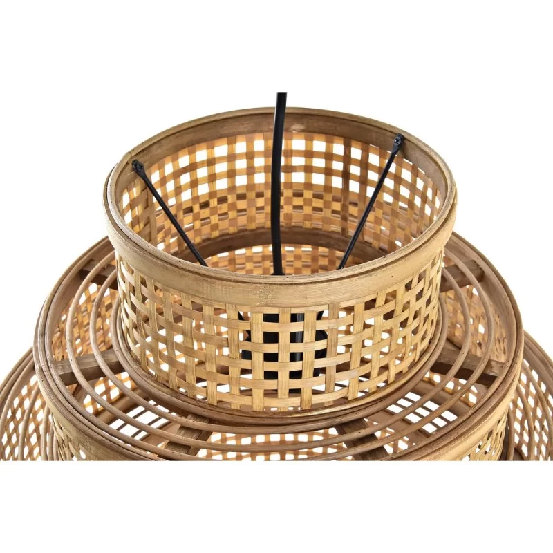 Ceiling Light DKD Home Decor Brown Bamboo 50 W...
