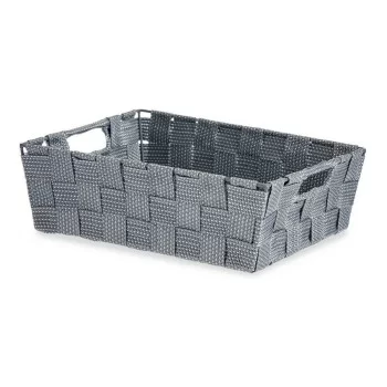 Basket Braiding 23 x 8 x 27 cm Grey Cloth 2