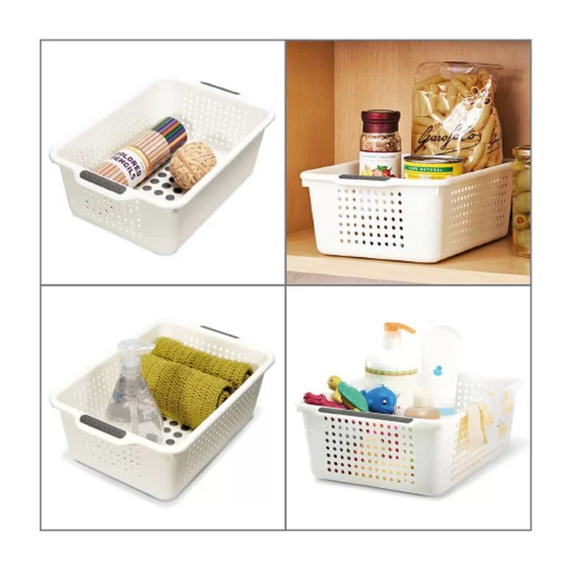 Multi-purpose basket Confortime White Plastic...
