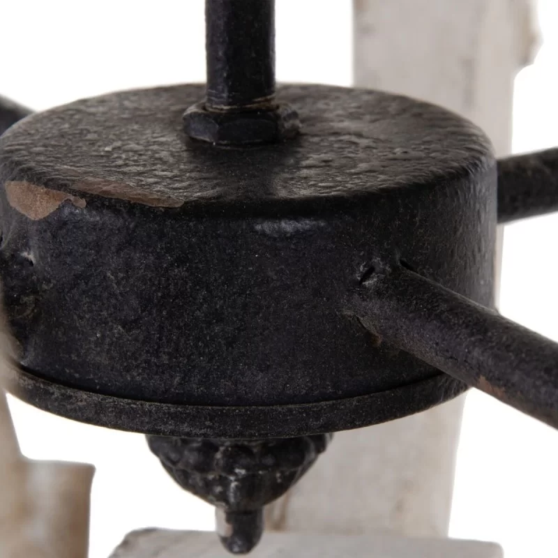 Ceiling Light 54,5 x 54,5 x 74 cm Metal Wood White