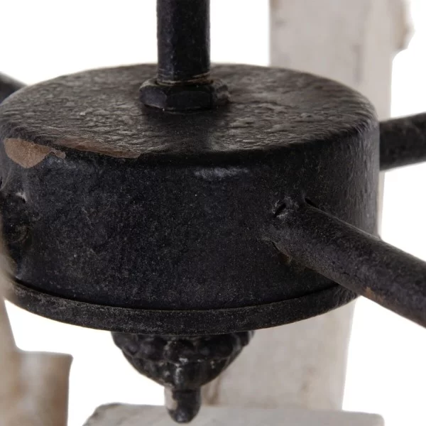 Ceiling Light 54,5 x 54,5 x 74 cm Metal Wood White