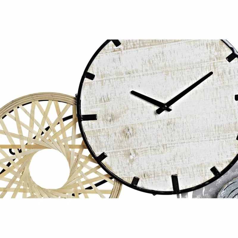 Wall Clock DKD Home Decor Grey Metal Circles...