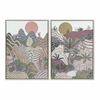 Painting DKD Home Decor 53 x 4,5 x 73 cm Moutain Boho (2...