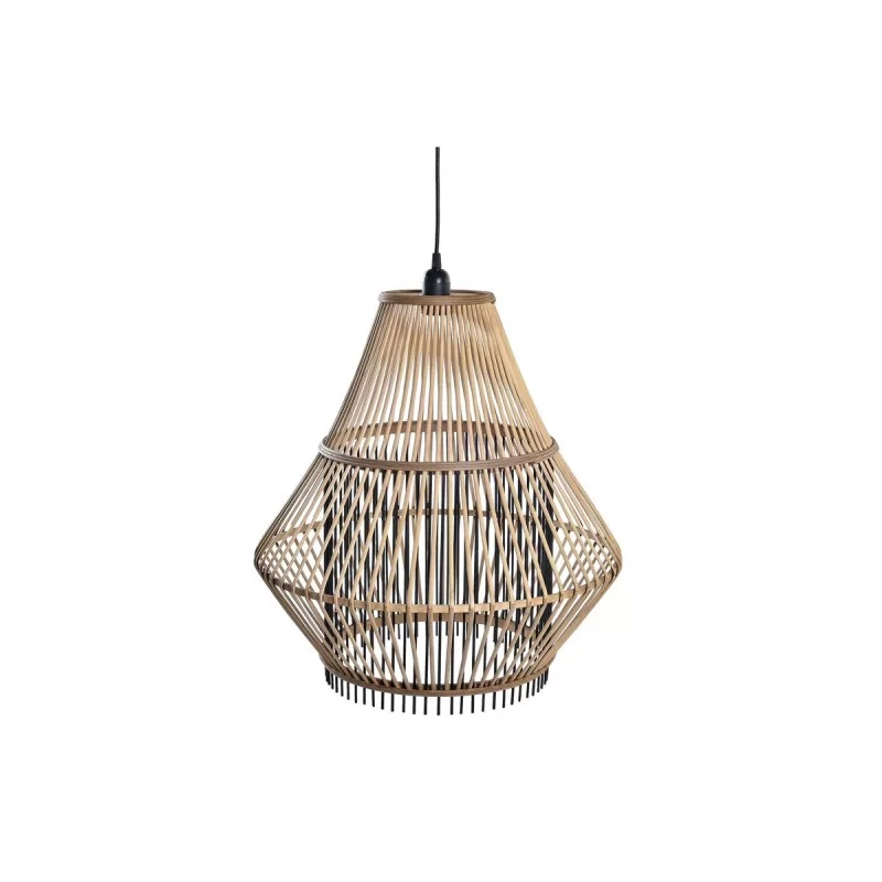 Ceiling Light DKD Home Decor Brown Black Bamboo 50 W 50 x 50 x 52 cm